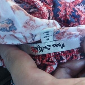 Maggie Sweet Red and Blue Floral Dress